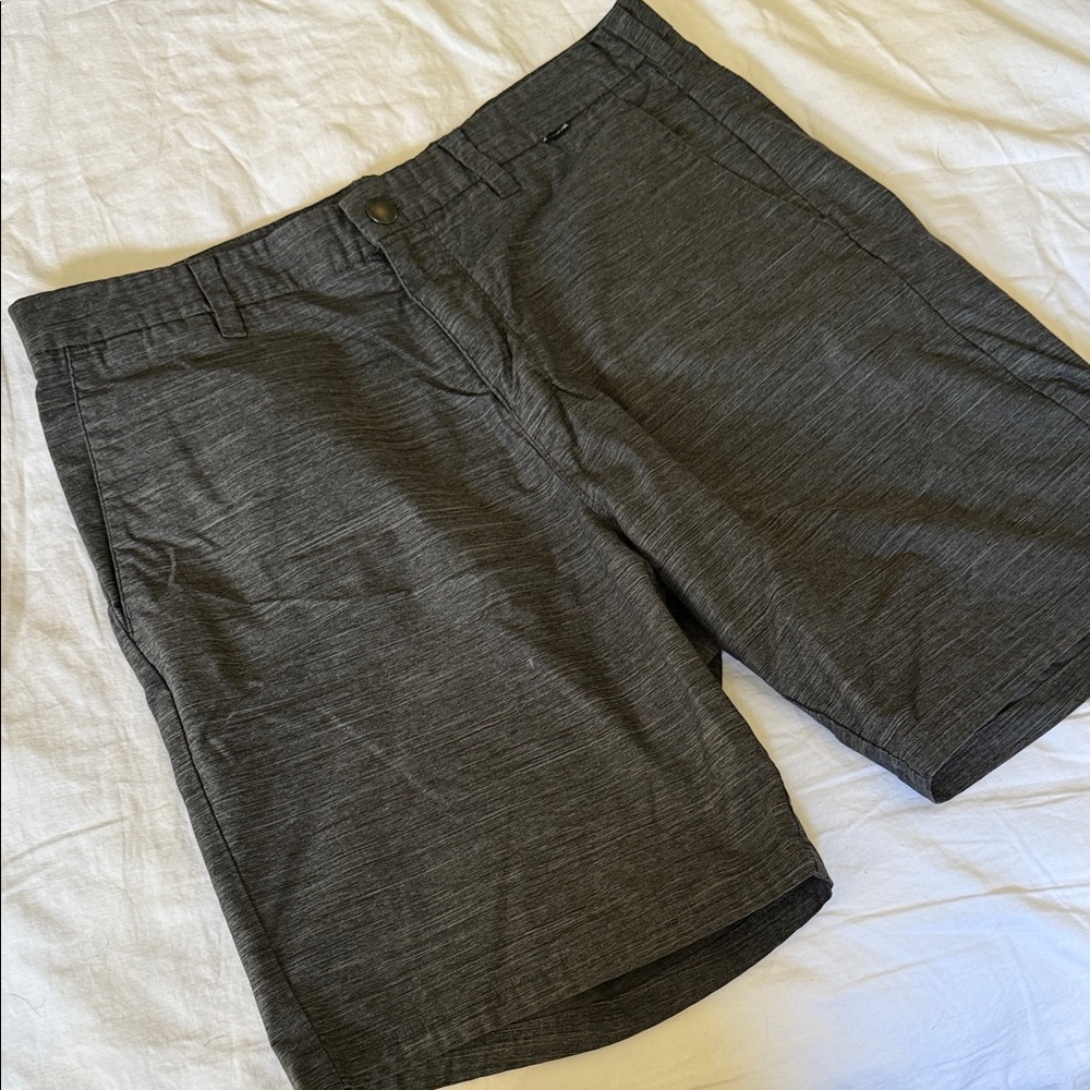 Hurley Charcoal Flat Front Men's Shorts